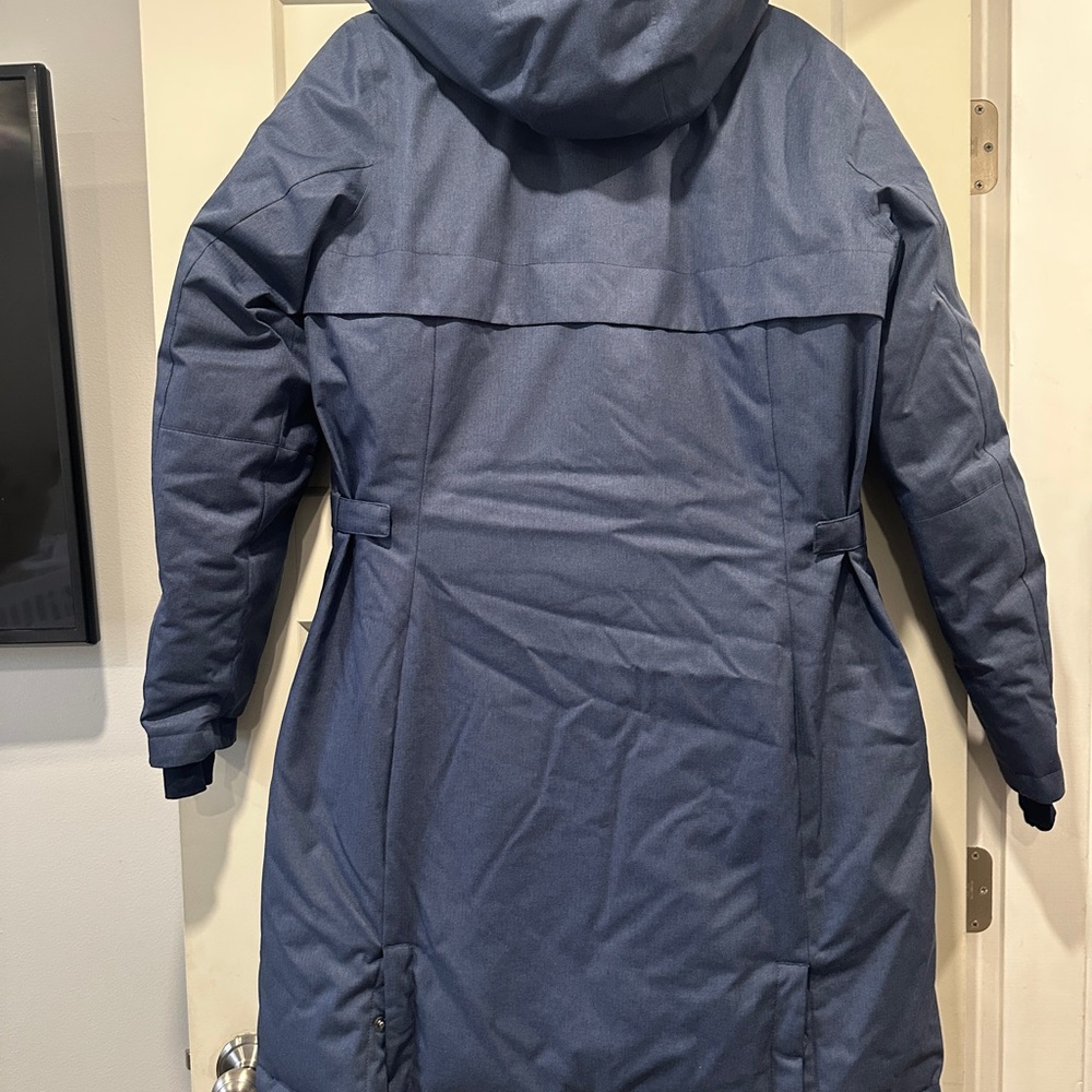 Columbia Navy Blue Hooded Parka Omni heat infinity Juniper ridge - Picture 2 of 6